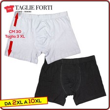 boxer uomo TAGLIE FORTI cotone elasticizzato mutanda grande intimo da 2XL 10XL