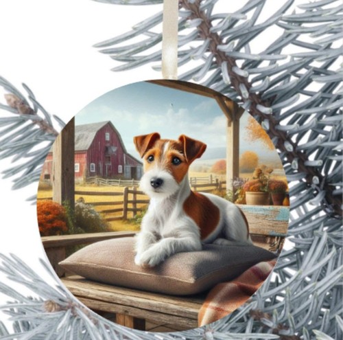 Fox terrier dog hanging - fox,