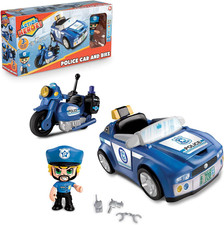 Police Car and Bike, Auto E Moto Della Poliza Con 1 Personaggio. per Bambini E B