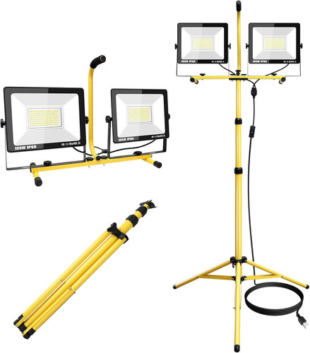 Doppio faretto led cantiere - led, da