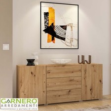 Credenza moderna rovere nero