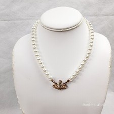 Collana girocollo sfera perle