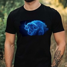 T-shirt uomo blu fantasia