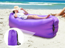 SACCA LETTINO GONFIABILE SPIAGGIA MARE VACANZA CAMPEGGIO MONTAGNA CON TRACOLLA