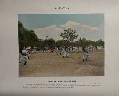 Album militare zouaves scherma - militare,