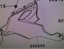 Kawasaki UNTERE VERKLEIDUNG -