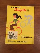 VOLANTINO DEPLIANT PUBBLICITA' 1954  Mosquito 49cc MOTORE PER BICICLETTA 