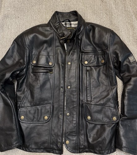 Giacca pelle belstaff maple - belstaff,