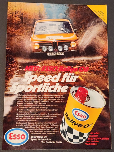 Esso rallye oil bmw 2002 - oil,