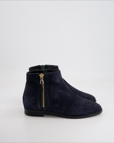 Stivaletto mafer camoscio - camoscio, blu