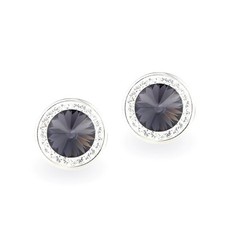 Orecchini Cristallo Swarovski, Orecchini Cristallo Nero Scintillante, Regalo per Lei