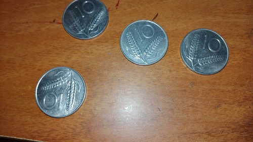 Monete lire con spiga del - lire,