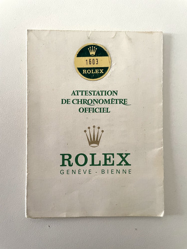 Genuine rolex booklet - rolex,