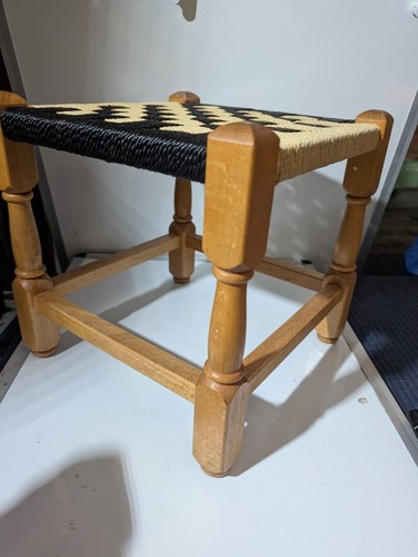 Sgabello vintage legno - sgabello,