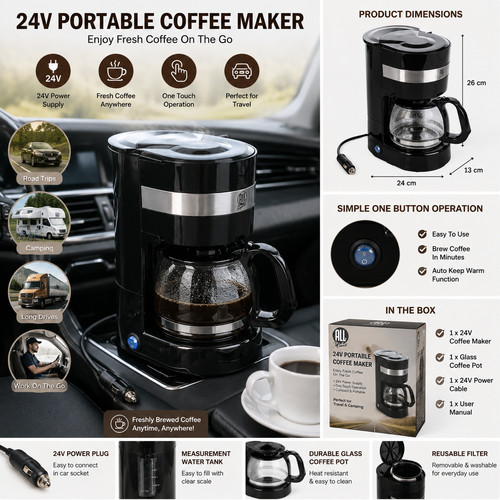 Macchina caffè portatile - portatile, 24v