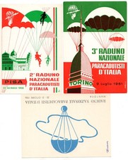 Paracadutismo - Tre cartoline