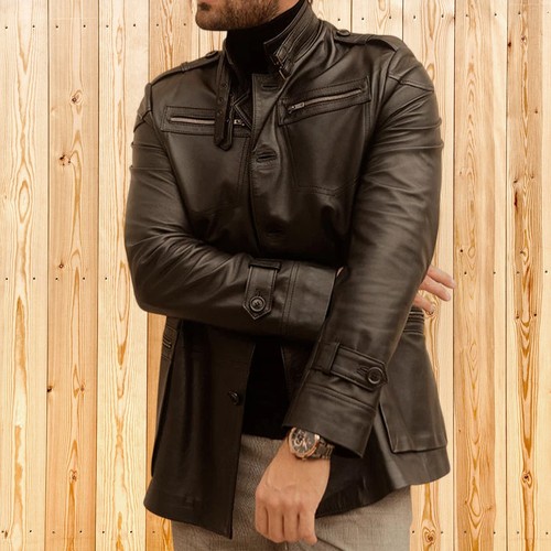 Men dark brown - men, lambskin