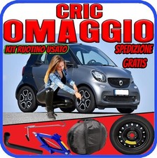 Ruotino Di Scorta 4Fori 15 Per Smart Fortwo 3 III W453 Con Cric + Chiave Sacca p