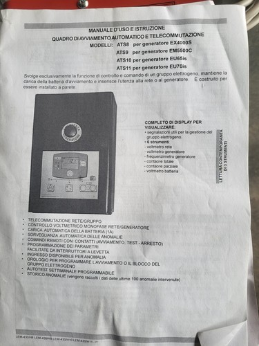 Centralina avviamento - di,