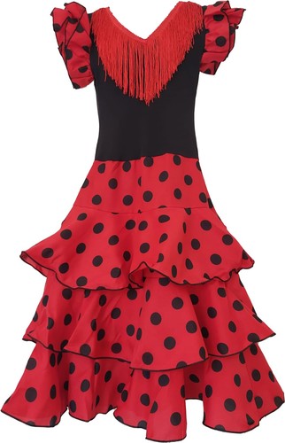 Abito flamenco rosso pois - flamenco,,