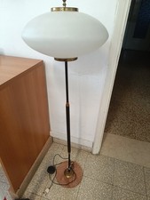 Piantana Da Terra In VETRO OTTONE E MARMO VINTAGE DESIGN