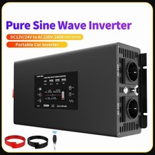 Inverter 2000W 12V/24V → 220V Onda Pura Picco 4000W | Auto Camper Casa Emergenza