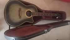 Chitarra acustica elettrificata Karman Applause modello AE36 Ovation nero/verde