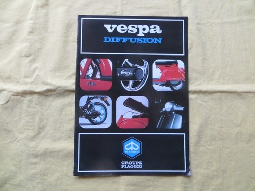 Vespa diffusion groupe - diffusion, piaggio