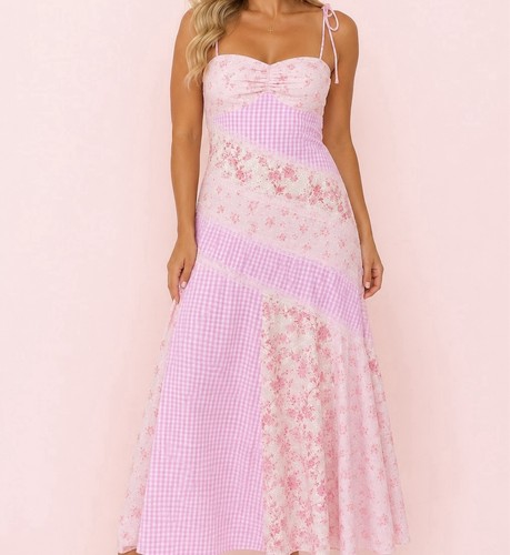 Maxi abito luciana rosa - abito,