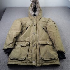 Penfield Giubbotto Uomo Piccolo Beige 60/40 Piumino Piumino Cappuccio Parka Cappotto Adulto