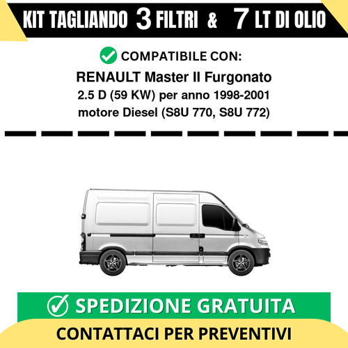 Tagliando per renault - per, master