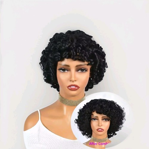 Parrucca capelli veri ricci