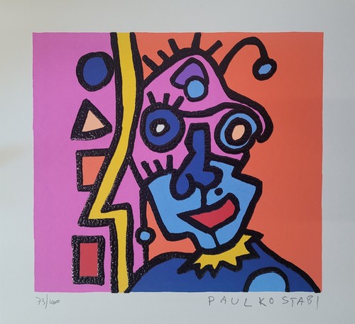 Paul kostabi serigrafia - kostabi,