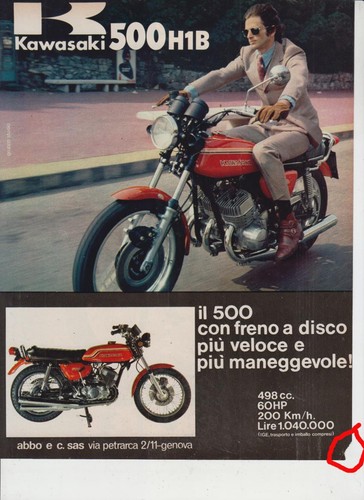 Advertising pubblicità moto - pubblicità-,