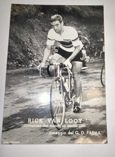 Rick van Looy squadra Faema macchine da caffè  cartolina + autografo 1961