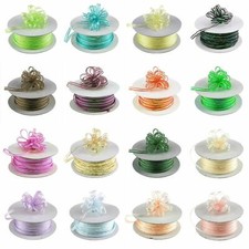 NASTRO organza stringa PULL 1/8" x 50 iarde per matrimonio FAVORI fiocchi decorazioni