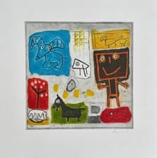 Asveri Gianfranco - Abracadabra 3 - foglio 60x60 - incisione materica su carta