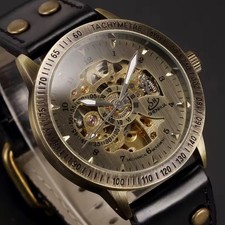 Orologio scheletro classico bronzo