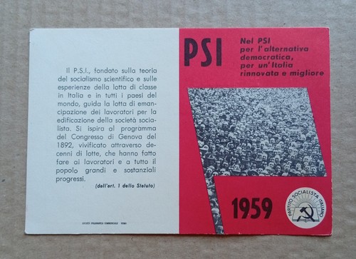 Card tessera psi partito - card,