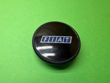B514 Fiat Black Hubcap Emblem