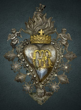 Ex voto vintage cuore sacro