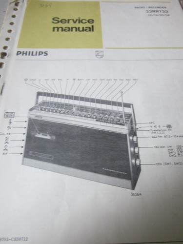 Philips radio recorder - recorder, 22rr722