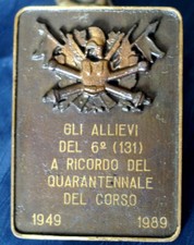 TARGA ARTISTICA COMMEMORATIVA