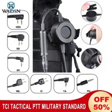 WADSN TCI PTT Versione standard militare per auricolare Comta/MSA/TCA/TRI Softair