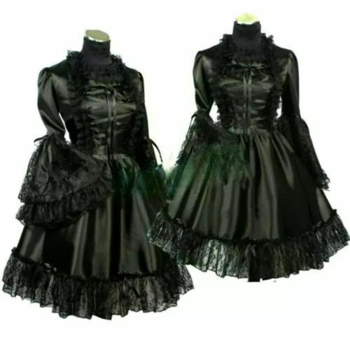 Abito gotico lolita punk nero