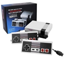 Mini Console Retro 620 Giochi Classici TV Uscita AV con 2 Controller Portatile