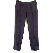 Pantaloni N8 MILANO blu donna pantaloni in tessuto pantaloni da lavoro DE 34 XS seta dritta nuovi