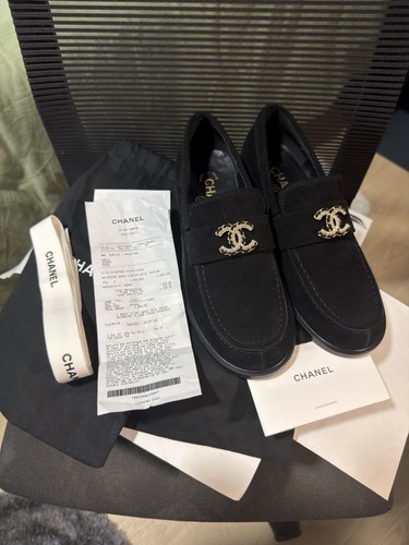 Chanel mocassins suede - -,