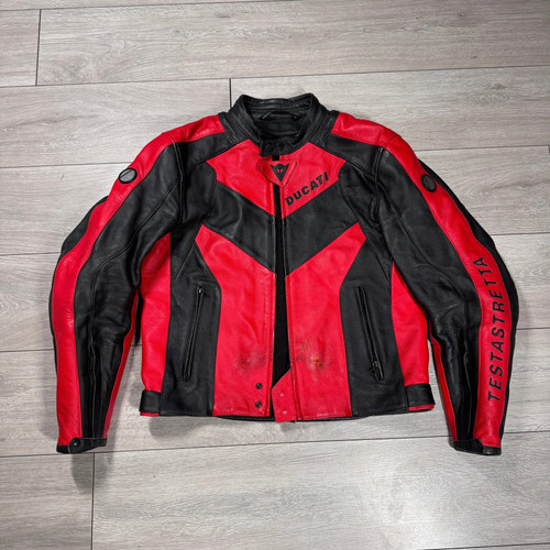 Giacca pelle moto - uomo, ducati