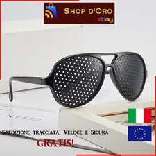 OCCHIALI A FORI STENOPEICI METODO BATES OCCHIALE CURA DELLA VISTA PINHOLE HOLE